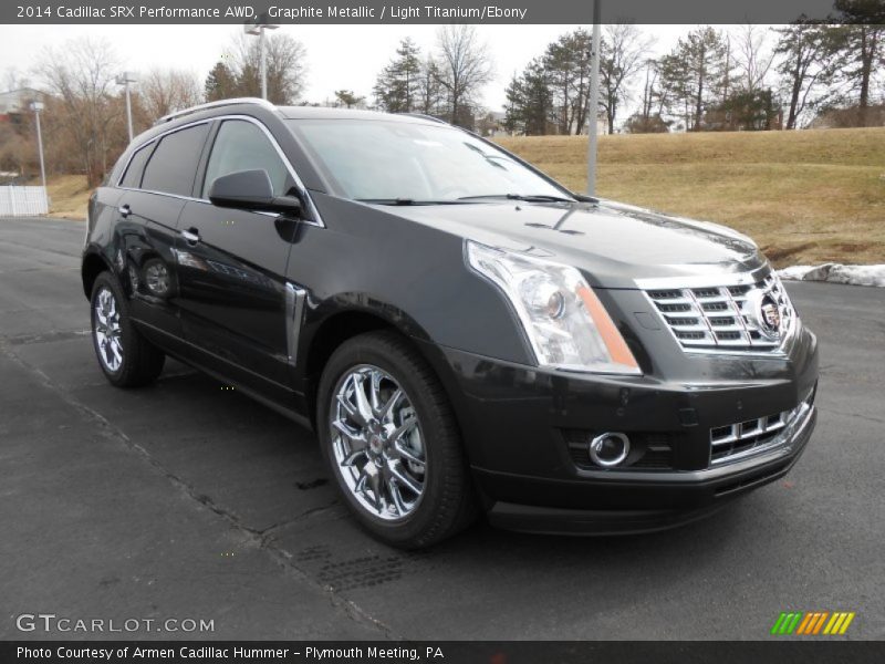 Graphite Metallic / Light Titanium/Ebony 2014 Cadillac SRX Performance AWD