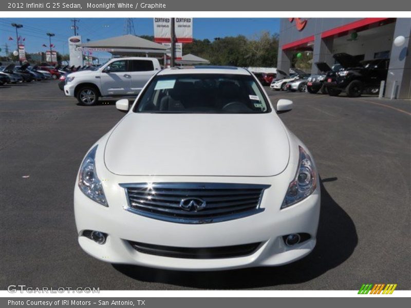 Moonlight White / Graphite 2012 Infiniti G 25 Sedan