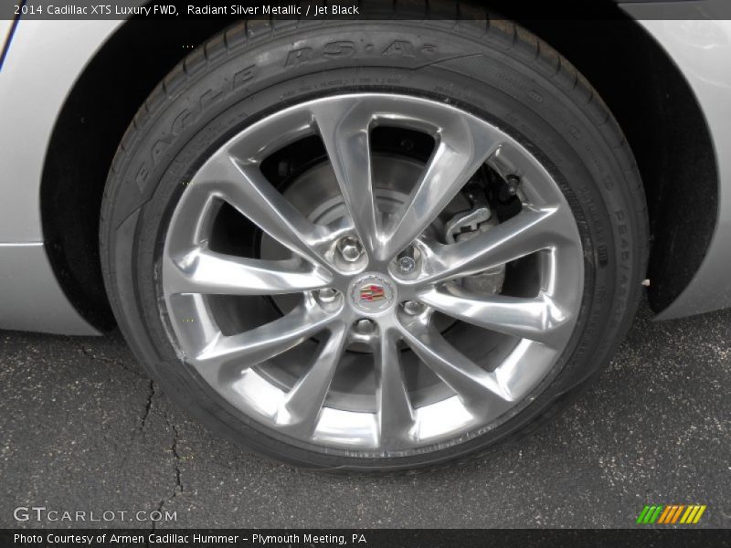Radiant Silver Metallic / Jet Black 2014 Cadillac XTS Luxury FWD