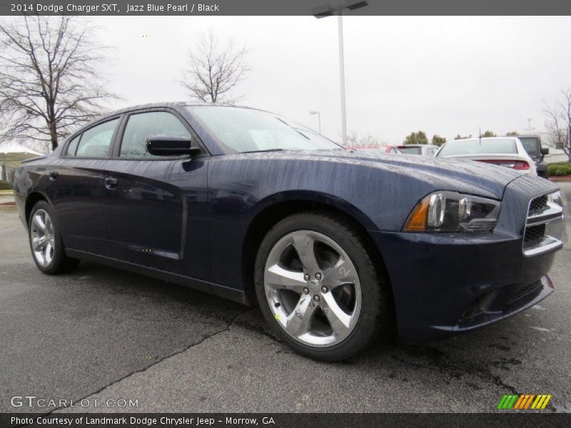Jazz Blue Pearl / Black 2014 Dodge Charger SXT