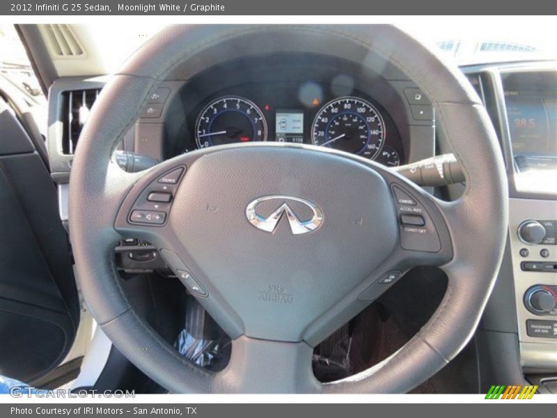 Moonlight White / Graphite 2012 Infiniti G 25 Sedan