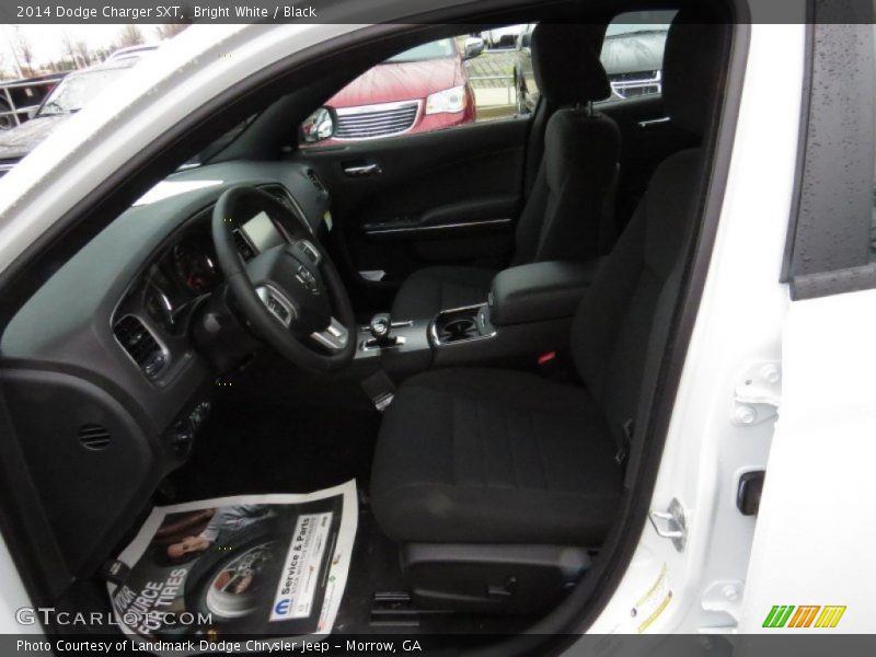 Bright White / Black 2014 Dodge Charger SXT