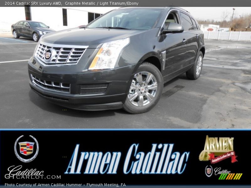 Graphite Metallic / Light Titanium/Ebony 2014 Cadillac SRX Luxury AWD