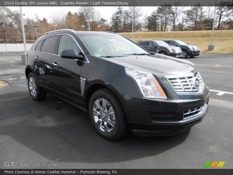 Graphite Metallic / Light Titanium/Ebony 2014 Cadillac SRX Luxury AWD
