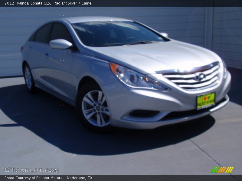 Radiant Silver / Camel 2012 Hyundai Sonata GLS