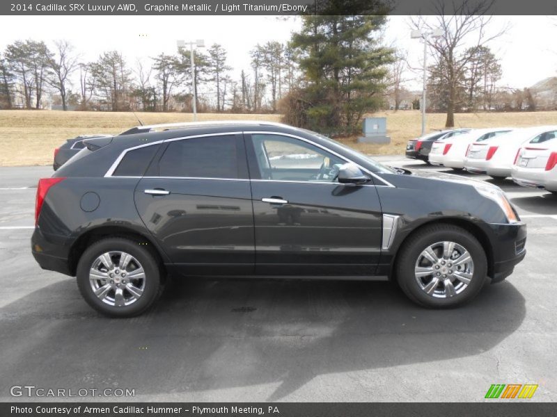 Graphite Metallic / Light Titanium/Ebony 2014 Cadillac SRX Luxury AWD