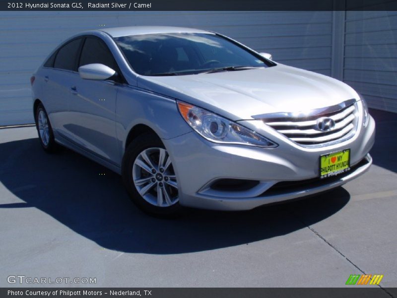 Radiant Silver / Camel 2012 Hyundai Sonata GLS
