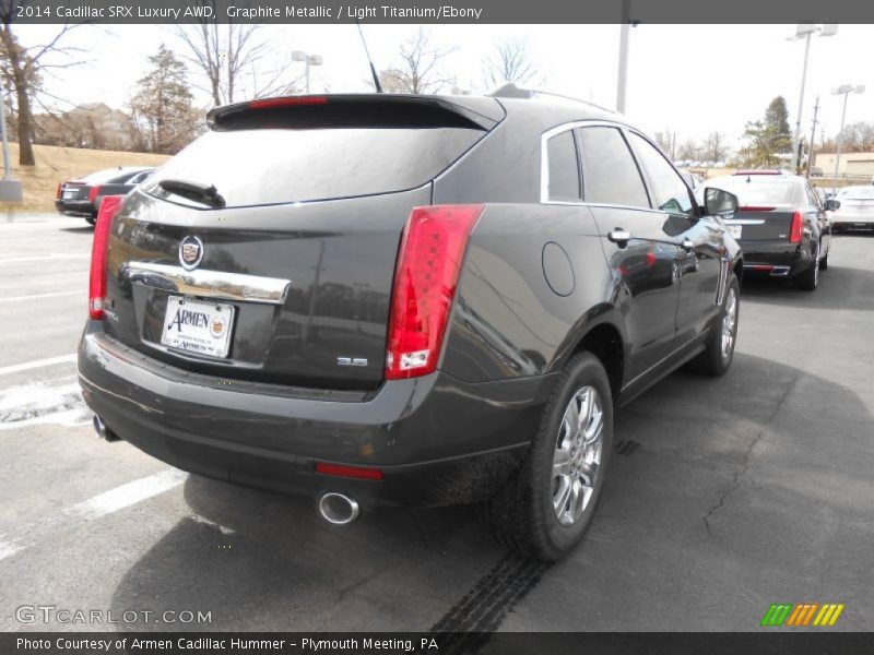 Graphite Metallic / Light Titanium/Ebony 2014 Cadillac SRX Luxury AWD