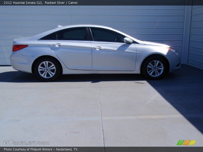 Radiant Silver / Camel 2012 Hyundai Sonata GLS