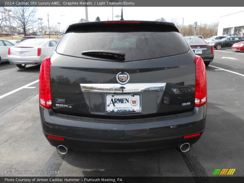 Graphite Metallic / Light Titanium/Ebony 2014 Cadillac SRX Luxury AWD