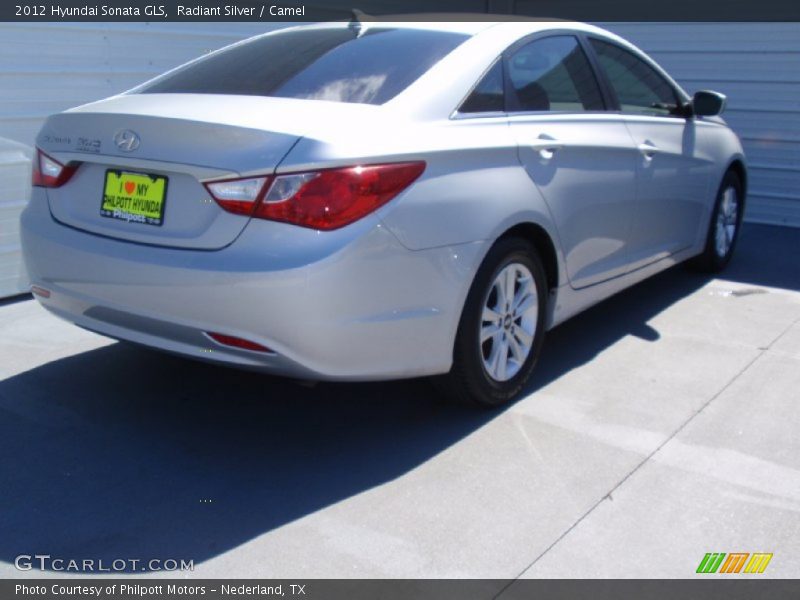 Radiant Silver / Camel 2012 Hyundai Sonata GLS