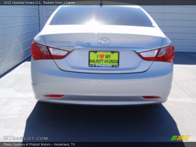 Radiant Silver / Camel 2012 Hyundai Sonata GLS