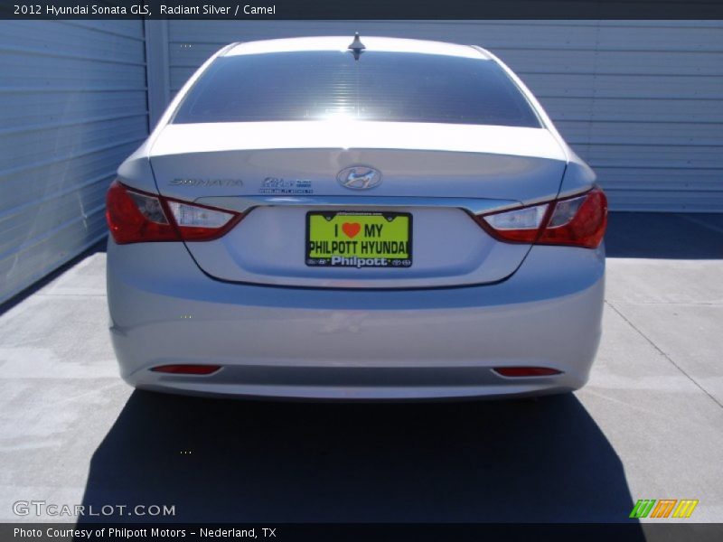 Radiant Silver / Camel 2012 Hyundai Sonata GLS