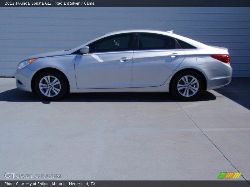 Radiant Silver / Camel 2012 Hyundai Sonata GLS