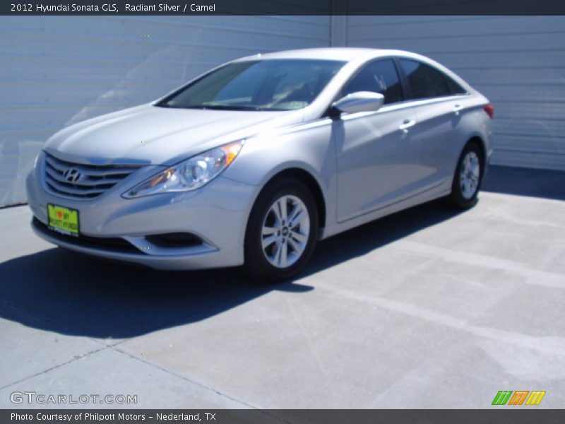 Radiant Silver / Camel 2012 Hyundai Sonata GLS