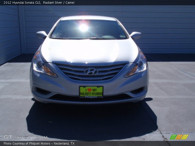 Radiant Silver / Camel 2012 Hyundai Sonata GLS