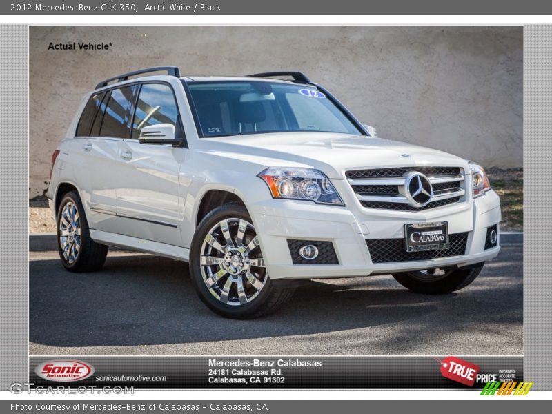 Arctic White / Black 2012 Mercedes-Benz GLK 350