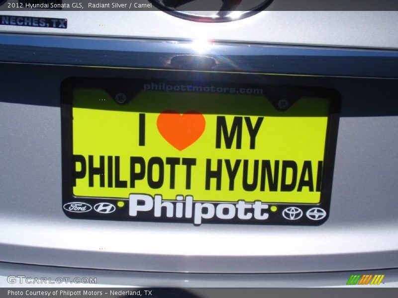 Radiant Silver / Camel 2012 Hyundai Sonata GLS