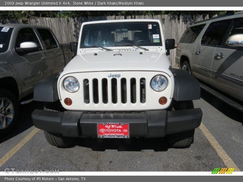 Stone White / Dark Khaki/Medium Khaki 2009 Jeep Wrangler Unlimited X 4x4