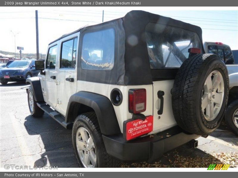 Stone White / Dark Khaki/Medium Khaki 2009 Jeep Wrangler Unlimited X 4x4