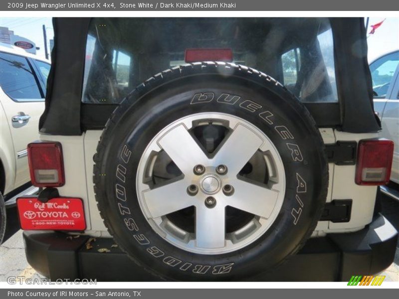 Stone White / Dark Khaki/Medium Khaki 2009 Jeep Wrangler Unlimited X 4x4