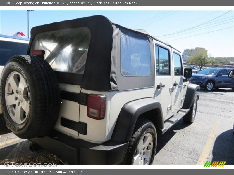Stone White / Dark Khaki/Medium Khaki 2009 Jeep Wrangler Unlimited X 4x4