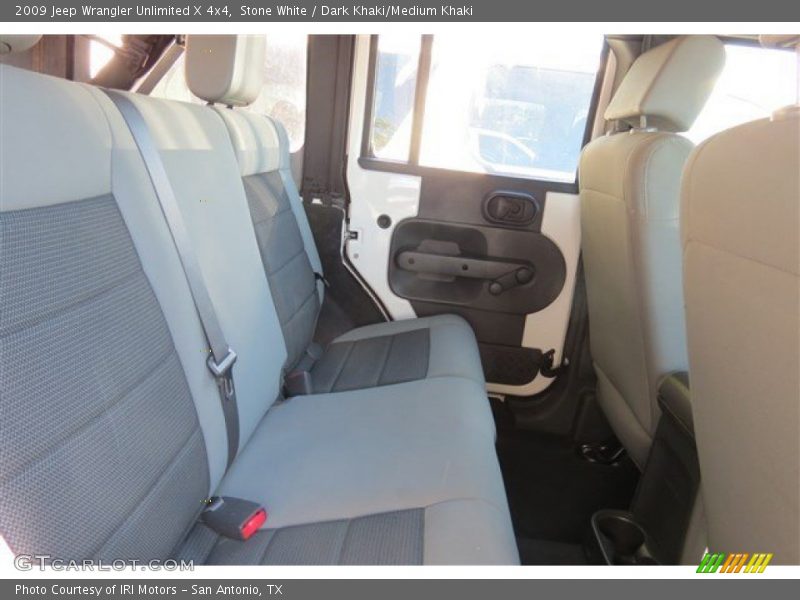 Stone White / Dark Khaki/Medium Khaki 2009 Jeep Wrangler Unlimited X 4x4