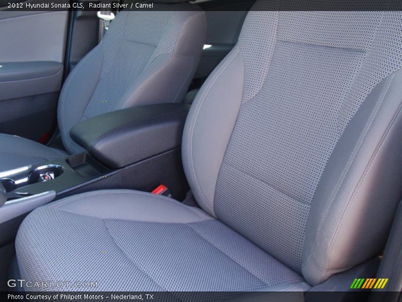 Radiant Silver / Camel 2012 Hyundai Sonata GLS