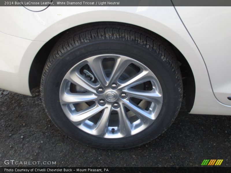 White Diamond Tricoat / Light Neutral 2014 Buick LaCrosse Leather