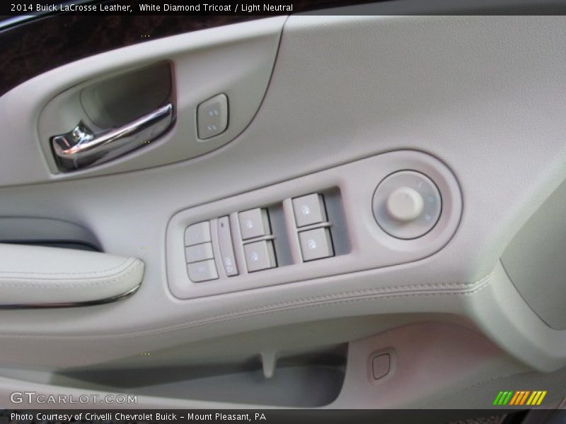 White Diamond Tricoat / Light Neutral 2014 Buick LaCrosse Leather