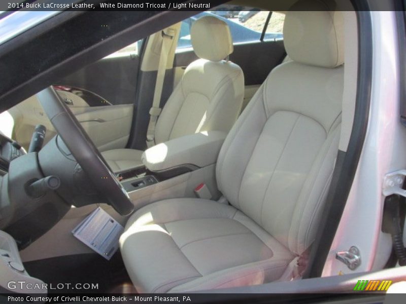 White Diamond Tricoat / Light Neutral 2014 Buick LaCrosse Leather