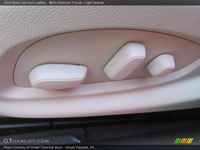 White Diamond Tricoat / Light Neutral 2014 Buick LaCrosse Leather