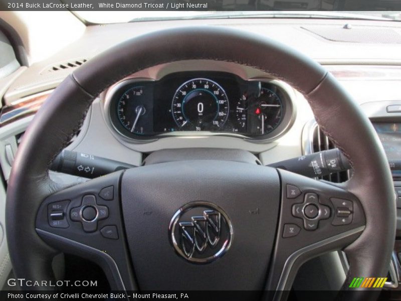 White Diamond Tricoat / Light Neutral 2014 Buick LaCrosse Leather