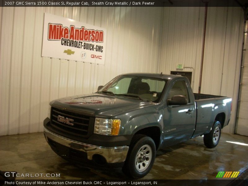 Stealth Gray Metallic / Dark Pewter 2007 GMC Sierra 1500 Classic SL Regular Cab