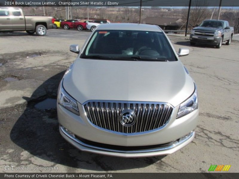 Champagne Silver Metallic / Ebony 2014 Buick LaCrosse Leather