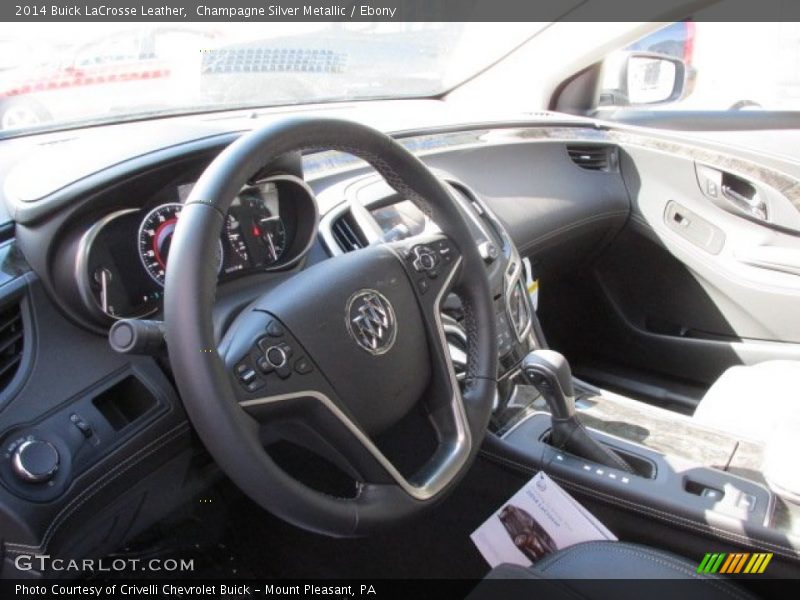 Champagne Silver Metallic / Ebony 2014 Buick LaCrosse Leather