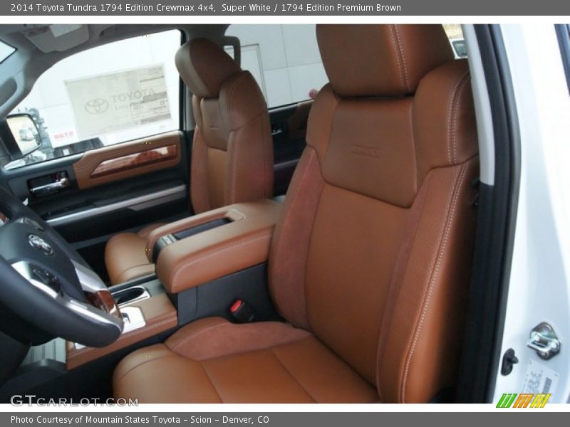 Super White / 1794 Edition Premium Brown 2014 Toyota Tundra 1794 Edition Crewmax 4x4