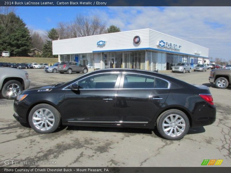 Carbon Black Metallic / Ebony 2014 Buick LaCrosse Leather
