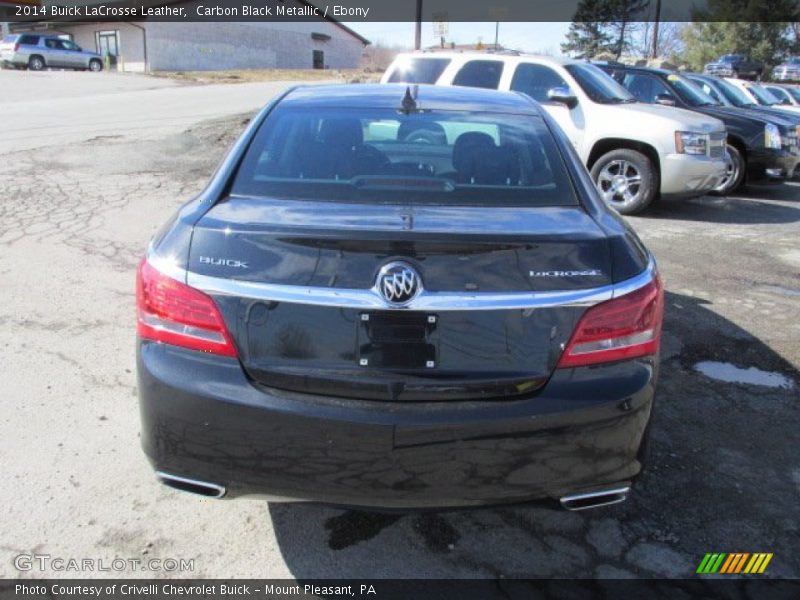 Carbon Black Metallic / Ebony 2014 Buick LaCrosse Leather