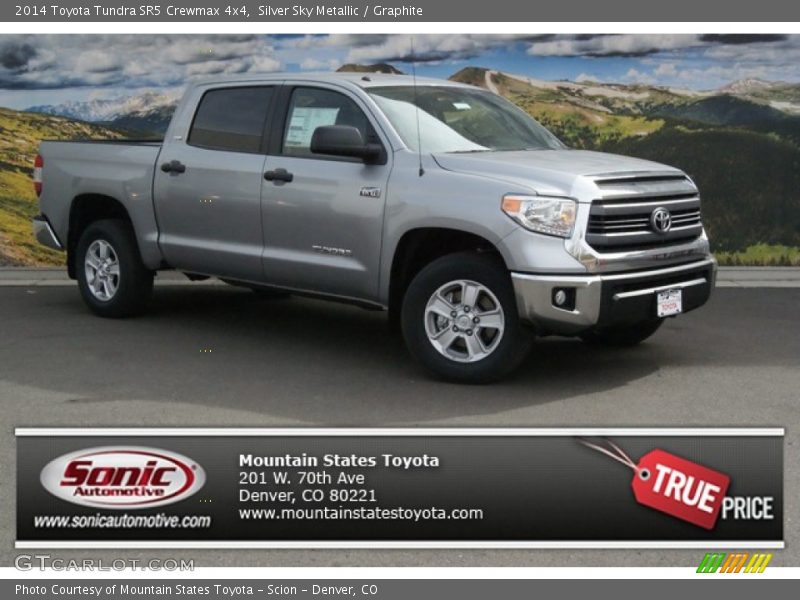 Silver Sky Metallic / Graphite 2014 Toyota Tundra SR5 Crewmax 4x4