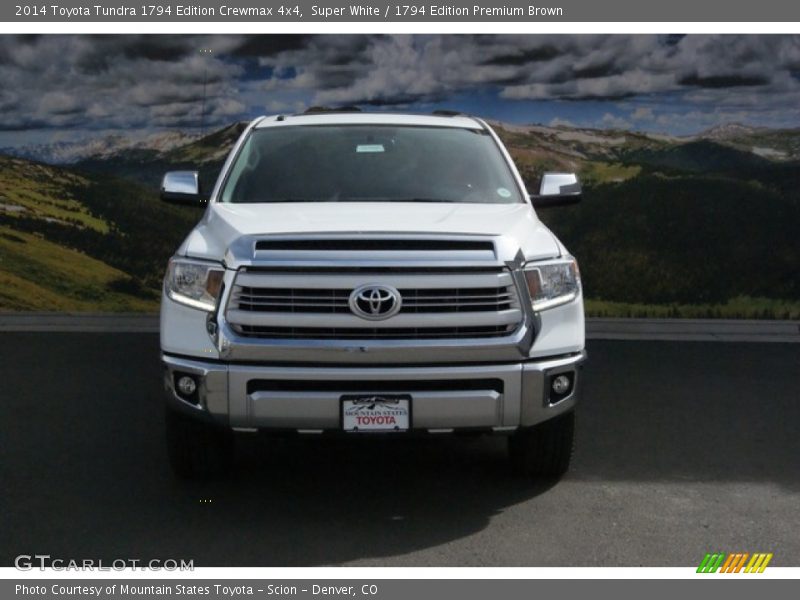 Super White / 1794 Edition Premium Brown 2014 Toyota Tundra 1794 Edition Crewmax 4x4