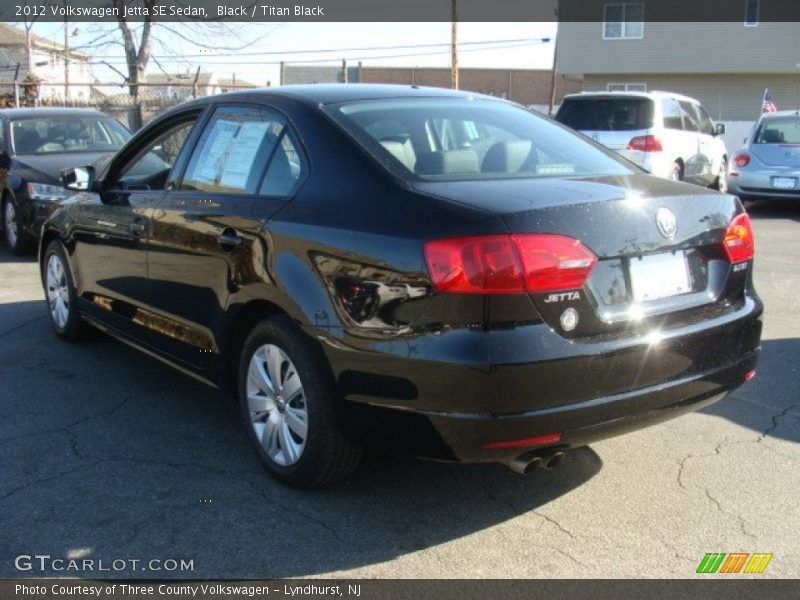 Black / Titan Black 2012 Volkswagen Jetta SE Sedan