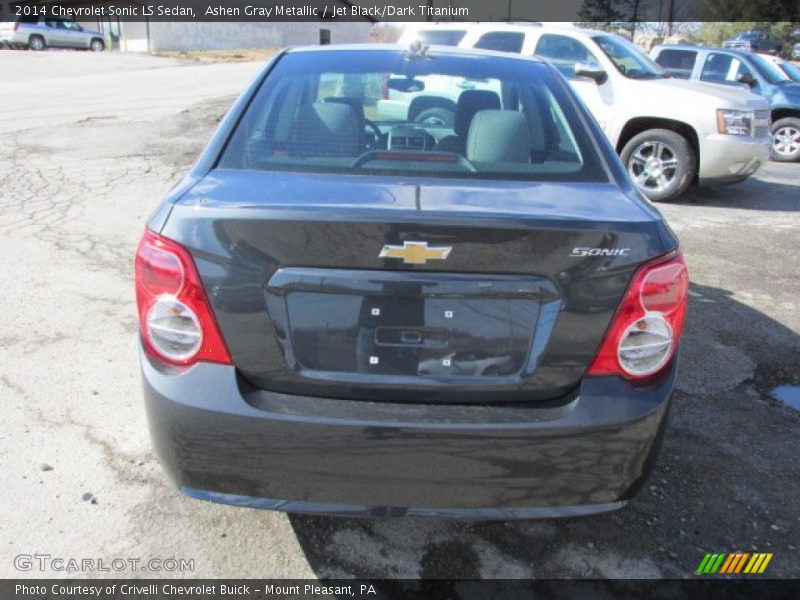 Ashen Gray Metallic / Jet Black/Dark Titanium 2014 Chevrolet Sonic LS Sedan