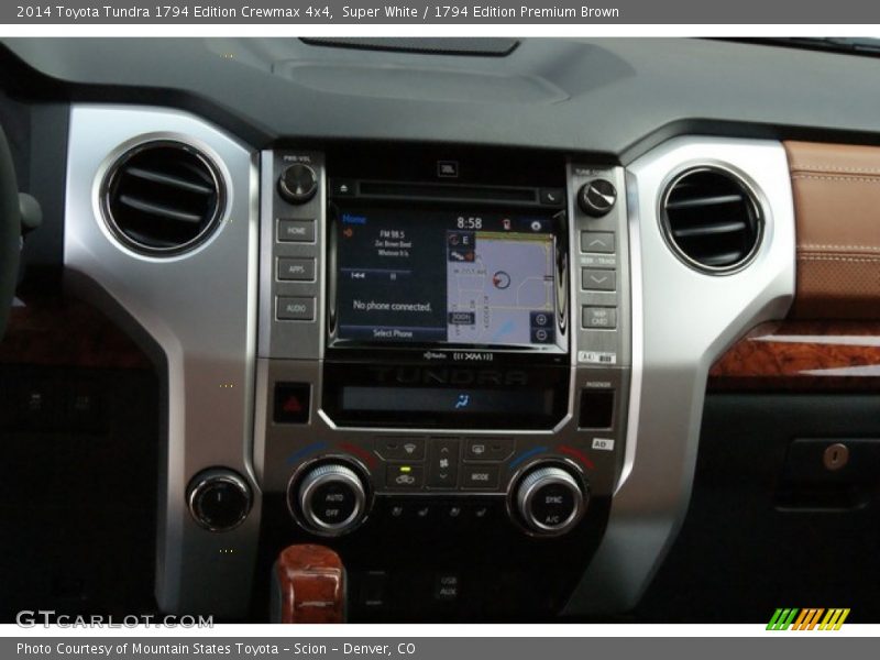 Super White / 1794 Edition Premium Brown 2014 Toyota Tundra 1794 Edition Crewmax 4x4