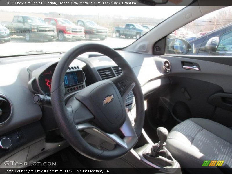 Ashen Gray Metallic / Jet Black/Dark Titanium 2014 Chevrolet Sonic LS Sedan