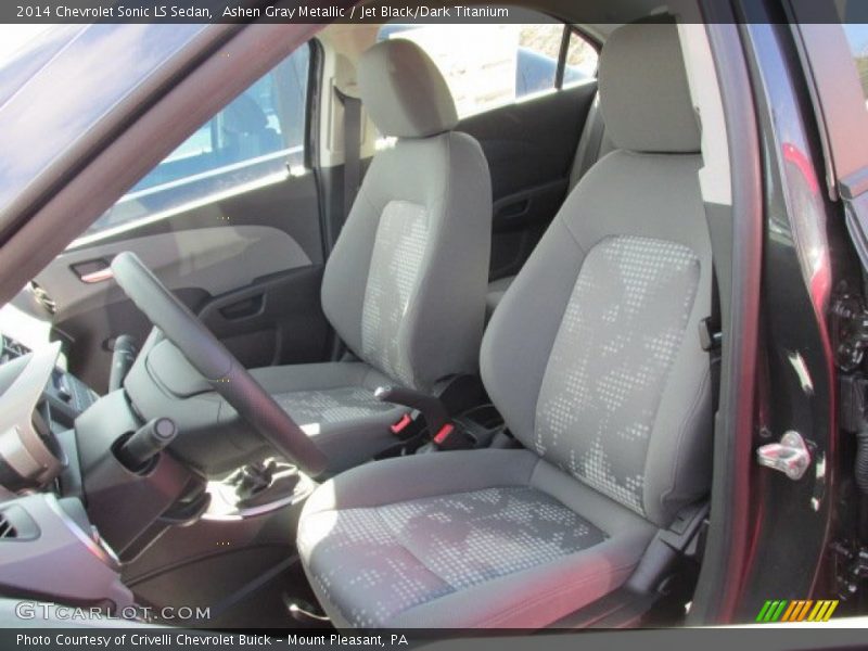 Ashen Gray Metallic / Jet Black/Dark Titanium 2014 Chevrolet Sonic LS Sedan