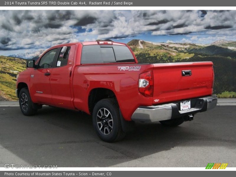 Radiant Red / Sand Beige 2014 Toyota Tundra SR5 TRD Double Cab 4x4