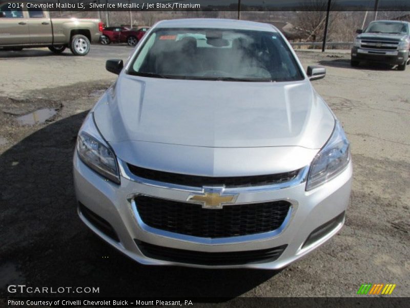 Silver Ice Metallic / Jet Black/Titanium 2014 Chevrolet Malibu LS