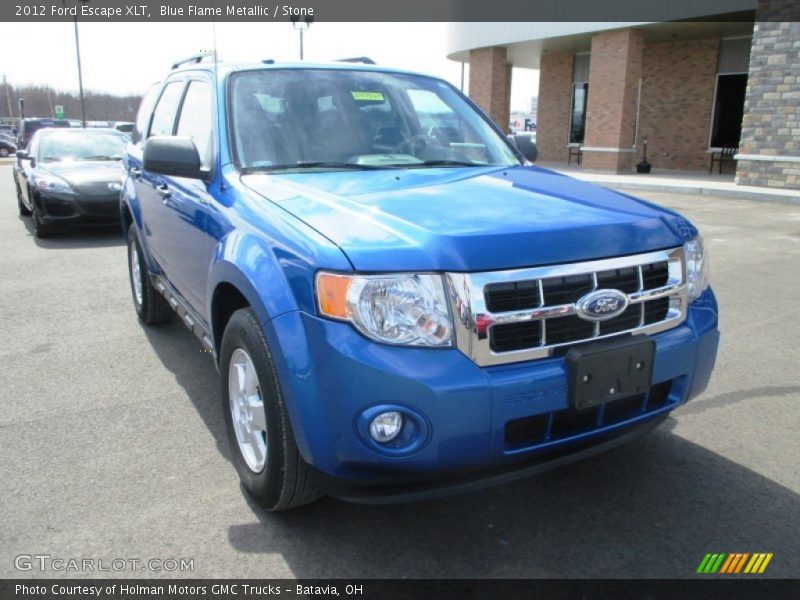 Blue Flame Metallic / Stone 2012 Ford Escape XLT