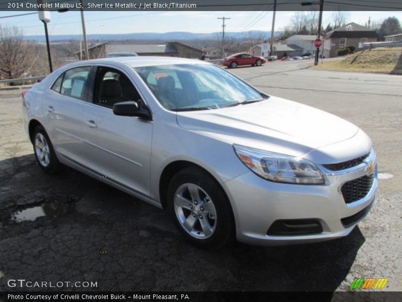 Silver Ice Metallic / Jet Black/Titanium 2014 Chevrolet Malibu LS